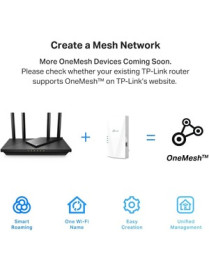 Tp Link TP-Link RE600X Dual Band 802.11ax 1.80 Gbit/s Wireless Range Extender - 2.40 GHz, 5 GHz - Internal - MIMO Technology - 1