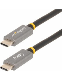 StarTech.com 3ft (1m) USB4 Cable, USB-IF Certified USB-C Cable, 40 Gbps, 100W, 8K 60Hz, Compatible w/Thunderbolt 4/3/USB 3.2, US