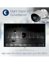 TRENDnet TV-IP1514PI 5 Megapixel Indoor/Outdoor Network Camera - Color - Bullet - TAA Compliant - 98.43 ft (30 m) Infrared Night