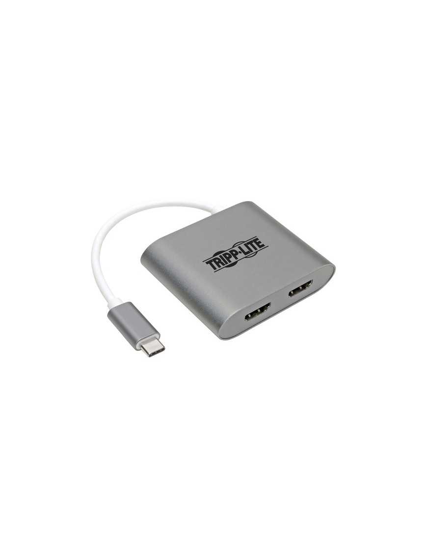 Tripp Lite U444-06N-2H-MST HDMI/USBAudio/Video Adapter - 1 x USB Type C USB 3.1 Thunderbolt 3 Male - 2 x HDMI HDMI 1.4 Digital A