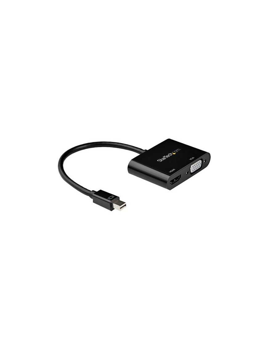 StarTech.com Mini DisplayPort to HDMI VGA Adapter - mDP 1.2 HBR2 to HDMI 2.0 4K 60Hz or VGA Video Monitor Converter - TB2 Compat