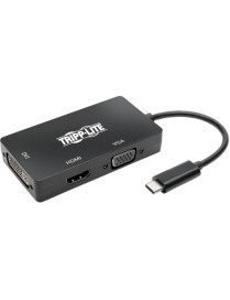 Tripp Lite U444-06N-HDV4KB Docking Station - for Notebook/Tablet PC/Desktop PC/Smartphone - USB 3.1 Type C - 1 x USB Ports - HDM