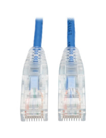 Tripp Lite Cat6 Gigabit Snagless Molded Slim UTP Patch Cable (RJ45 M/M), Blue, 4ft - 4 ft Category 6 Network Cable for Network D