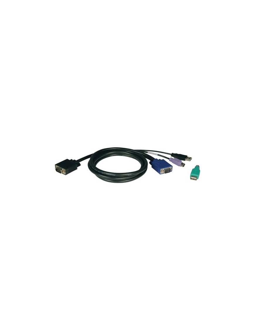 Tripp Lite P780-006 KVM Cable - HD-15 Male - HD-15 Male, mini-DIN (PS/2) Male, Type A Male USB - 1.83m