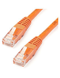 StarTech.com 20ft CAT6 Ethernet Cable - Orange Molded Gigabit - 100W PoE UTP 650MHz - Category 6 Patch Cord UL Certified Wiring/