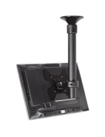 Atdec ceiling mount for medium display, short pole - Loads up to 55lb - Black - VESA 200x200 - Upgradeable - 360° display rotati