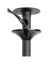 Atdec ceiling mount for medium display, short pole - Loads up to 55lb - Black - VESA 200x200 - Upgradeable - 360° display rotati