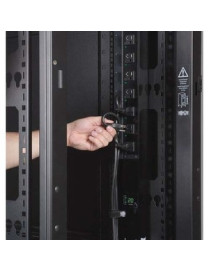 Tripp Lite SmartRack SR42UBSD Premium Rack Cabinet - 42U Rack Height x 19" (482.60 mm) Rack Width - Black - 1020.58 kg Dynamic/R