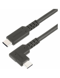 StarTech.com 6ft (2m) Rugged Right Angle USB-C Cable, USB 3.2 Gen 1 (5 Gbps), USB C to C Data Transfer Cable, 100W PD, 4K 60Hz, 