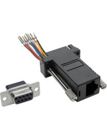 Tripp Lite P440-89FF DB9 to RJ45 Modular Serial Adapter (F/F) - 1 x 9-pin DB-9 Serial Female - 1 x RJ-45 Network Female - Black