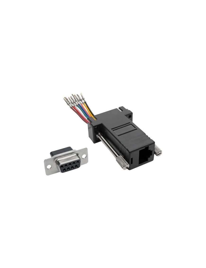 Tripp Lite P440-89FF DB9 to RJ45 Modular Serial Adapter (F/F) - 1 x 9-pin DB-9 Serial Female - 1 x RJ-45 Network Female - Black