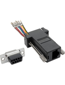 Tripp Lite P440-89FF DB9 to RJ45 Modular Serial Adapter (F/F) - 1 x 9-pin DB-9 Serial Female - 1 x RJ-45 Network Female - Black