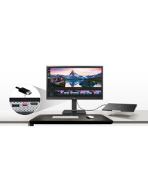 Lg Electronics LG 24BP750C-B 24" Class Webcam Full HD LCD Monitor - 16:9 - Black - 23.8" Viewable - In-plane Switching (IPS) Tec