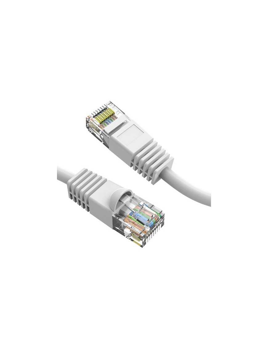 Axiom Memory Axiom 1FT CAT6 UTP 550mhz Patch Cable Snagless Molded Boot (White) - 1 ft Category 6 Network Cable for Network Devi