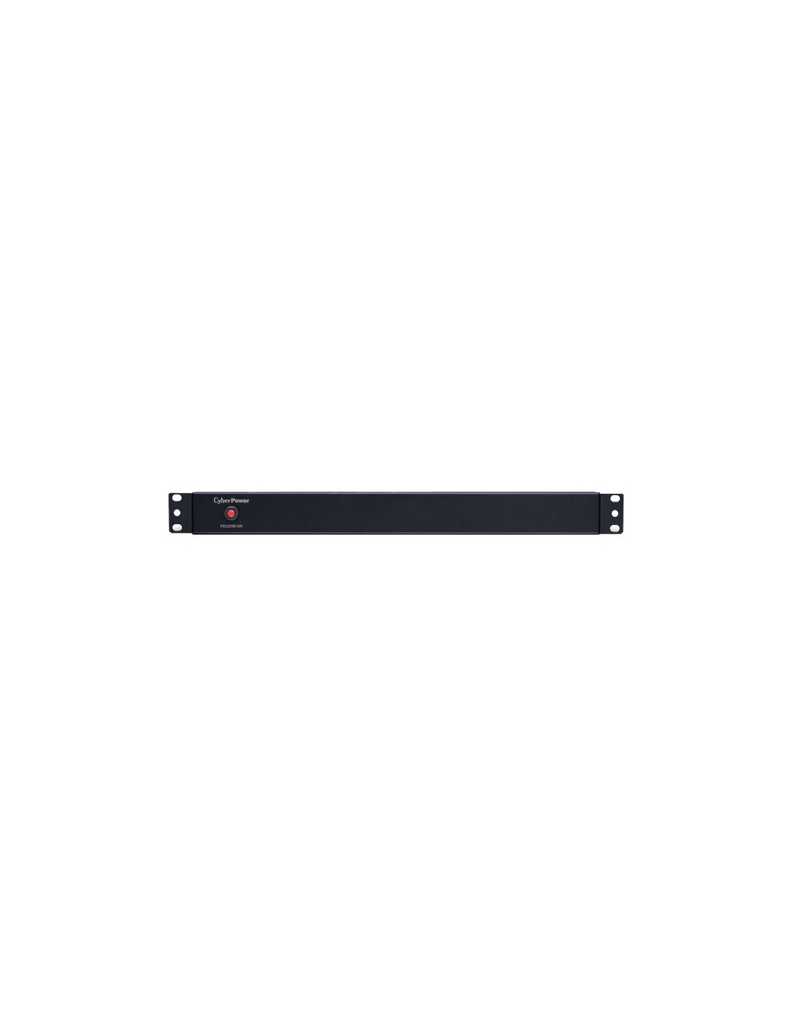 Cyber Power CyberPower PDU20B10R 10-Outlets PDU - Basic - NEMA 5-20P - 10 x NEMA 5-20R - 120 V AC - 1U - Vertical - Rack-mountab