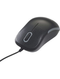 Verbatim Silent Corded Optical Mouse - Black - Optical - Cable - Black - 1 Pack - USB Type A - Scroll Wheel - 3 Button(s)