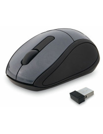 Verbatim Wireless Mini Travel Optical Mouse - Graphite - Optical - Wireless - Radio Frequency - Graphite - 1 Pack - USB - 1600 d