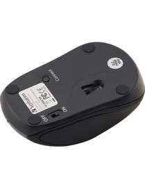 Verbatim Wireless Mini Travel Optical Mouse - Graphite - Optical - Wireless - Radio Frequency - Graphite - 1 Pack - USB - 1600 d