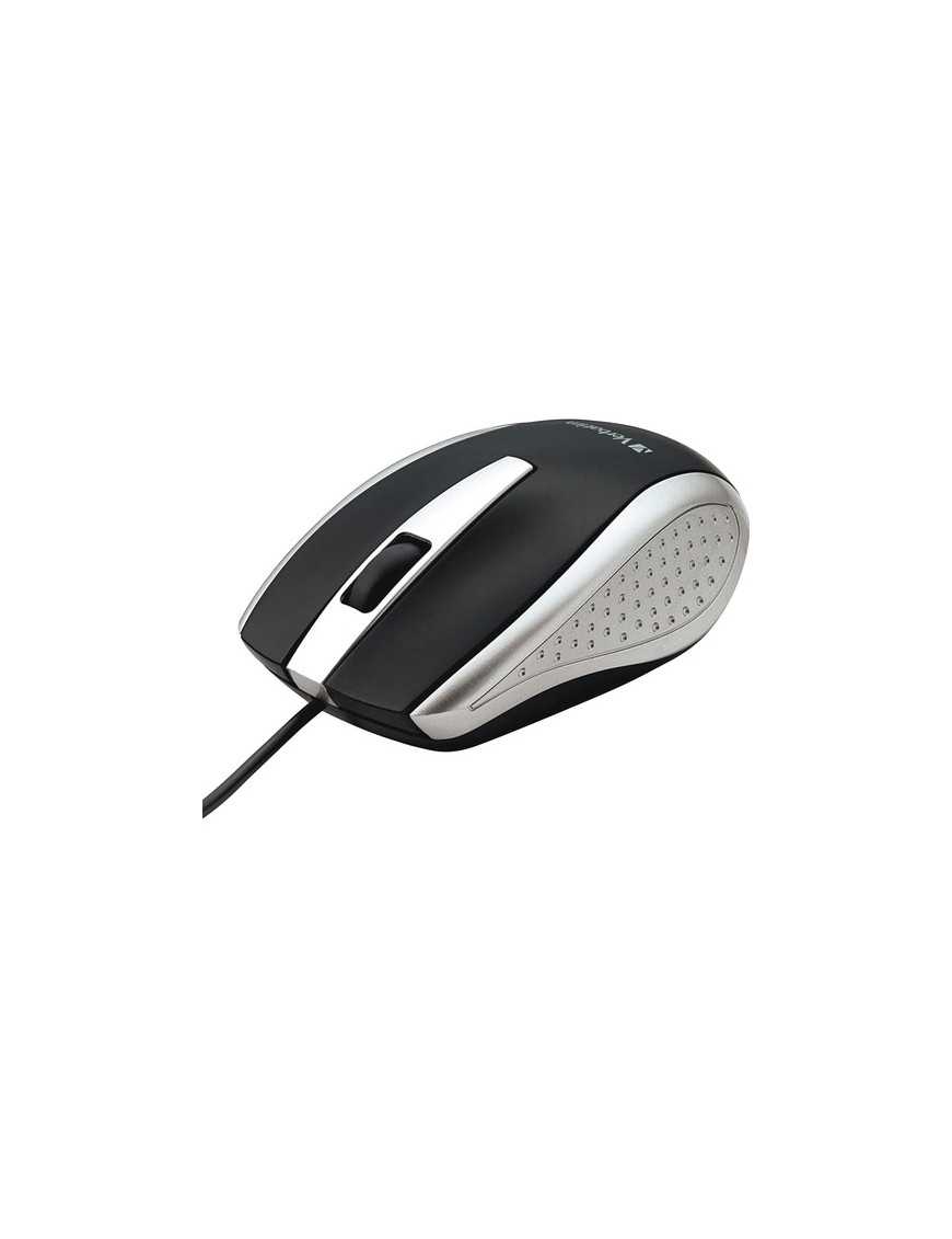 Verbatim Corded Notebook Optical Mouse - White - Optical - Cable - Silver - 1 Pack - USB Type A - Scroll Wheel - 3 Button(s)