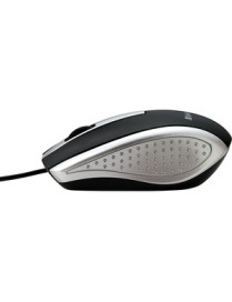 Verbatim Corded Notebook Optical Mouse - White - Optical - Cable - Silver - 1 Pack - USB Type A - Scroll Wheel - 3 Button(s)