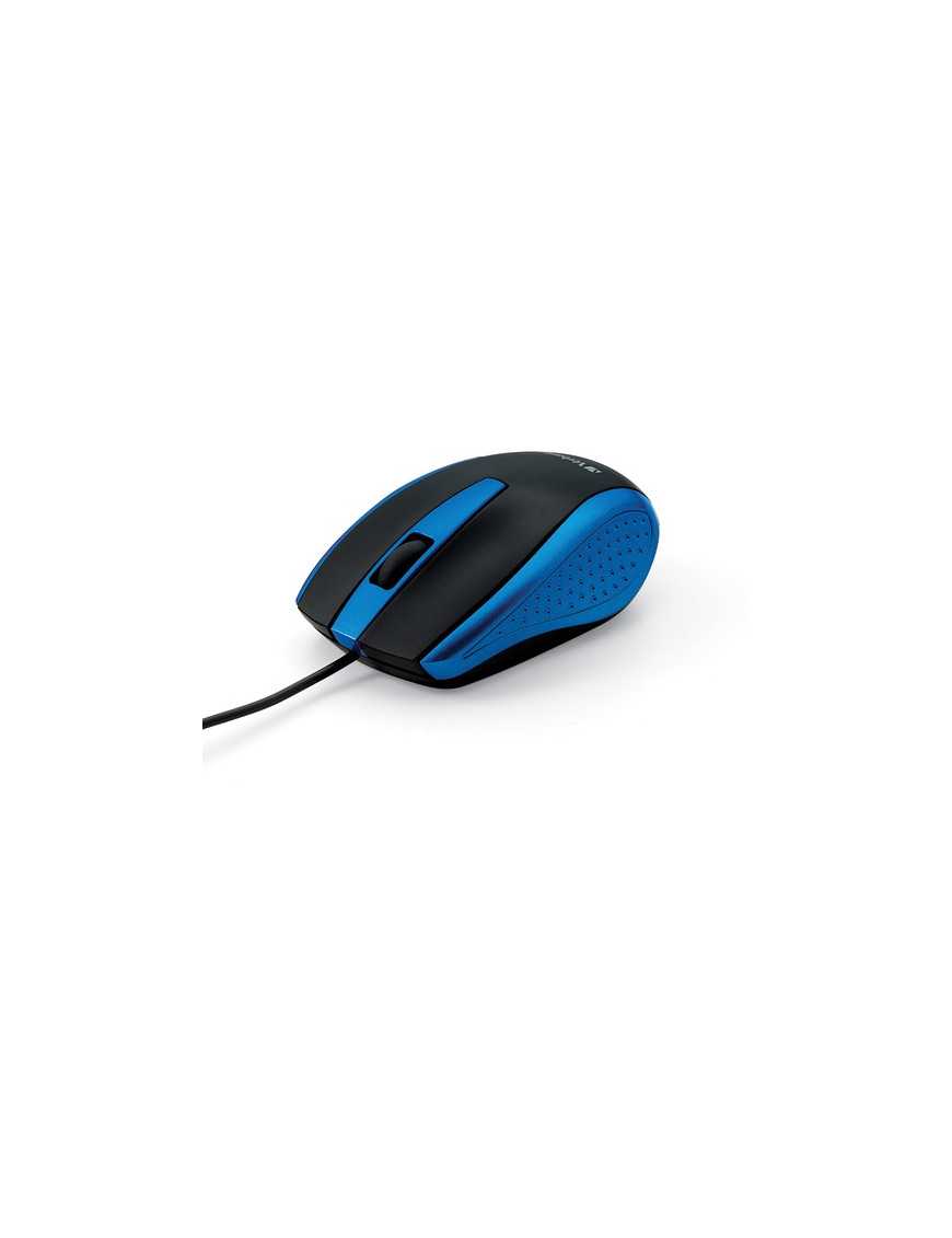 Verbatim Corded Notebook Optical Mouse - Blue - Optical - Cable - Blue - 1 Pack - USB Type A - Scroll Wheel - 3 Button(s)