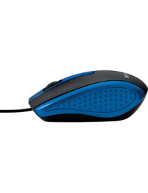 Verbatim Corded Notebook Optical Mouse - Blue - Optical - Cable - Blue - 1 Pack - USB Type A - Scroll Wheel - 3 Button(s)