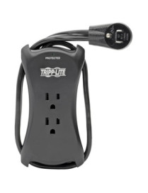 Tripp Lite Protect It! TRAVELER3USB 3-Outlets Surge Suppressor - 3 x NEMA 5-15R, 2 x USB - 1.80 kVA - 1050 J - 125 V AC Input - 