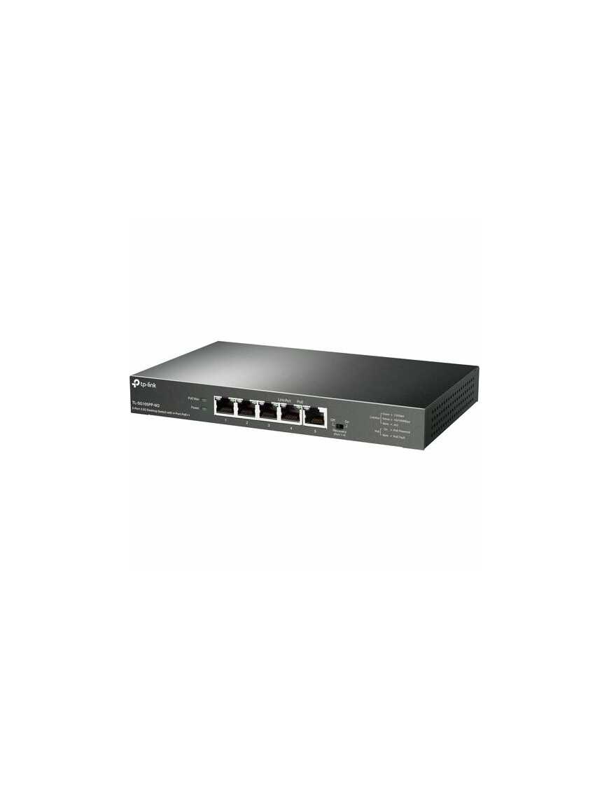 Tp Link TP-Link 5-Port 2.5G Desktop Switch with 4-Port PoE++ - 5 Ports - 2.5 Gigabit Ethernet - 2.5GBase-T - 2 Layer Supported -