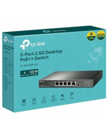 Tp Link TP-Link 5-Port 2.5G Desktop Switch with 4-Port PoE++ - 5 Ports - 2.5 Gigabit Ethernet - 2.5GBase-T - 2 Layer Supported -