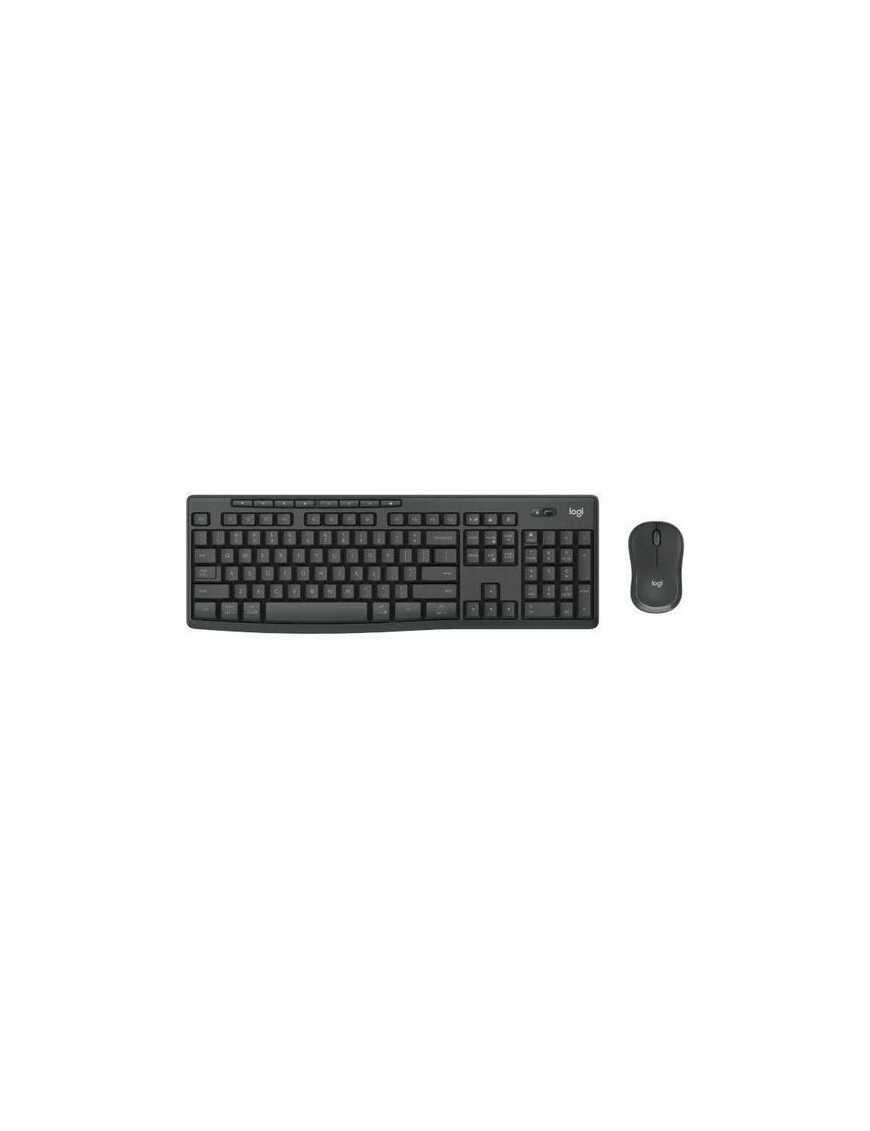 Logitech MK370 Combo for Business Wireless Keyboard and Silent Mouse - USB Type A Plunger/Membrane Wireless Bluetooth Keyboard -