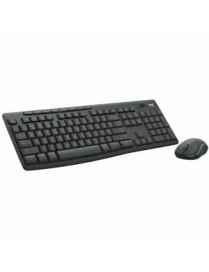 Logitech MK370 Combo for Business Wireless Keyboard and Silent Mouse - USB Type A Plunger/Membrane Wireless Bluetooth Keyboard -