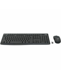 Logitech MK370 Combo for Business Wireless Keyboard and Silent Mouse - USB Type A Plunger/Membrane Wireless Bluetooth Keyboard -