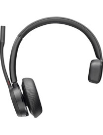 HP Inc. Poly Voyager 4310 USB-C Headset - Siri, Google Assistant - Mono - USB Type A, USB Type C - Wired/Wireless - Bluetooth - 