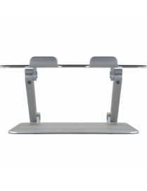 Amer Networks Amer Mounts Notebook Stand - Up to 15.6" Screen Support - Aluminum Alloy - Silver