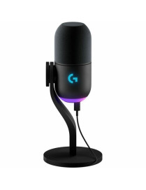 Logitech Blue Yeti GX Dynamic Microphone - Black - 50 Hz to 18 kHz - Super-cardioid - Desktop, Boom Mountable - USB Type C