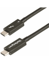 StarTech.com 1.6ft/50cm Thunderbolt 4 Cable, 40Gbps, 100W PD, 4K/8K Video, Intel-Certified, Compatible w/Thunderbolt 3/USB 3.2/D