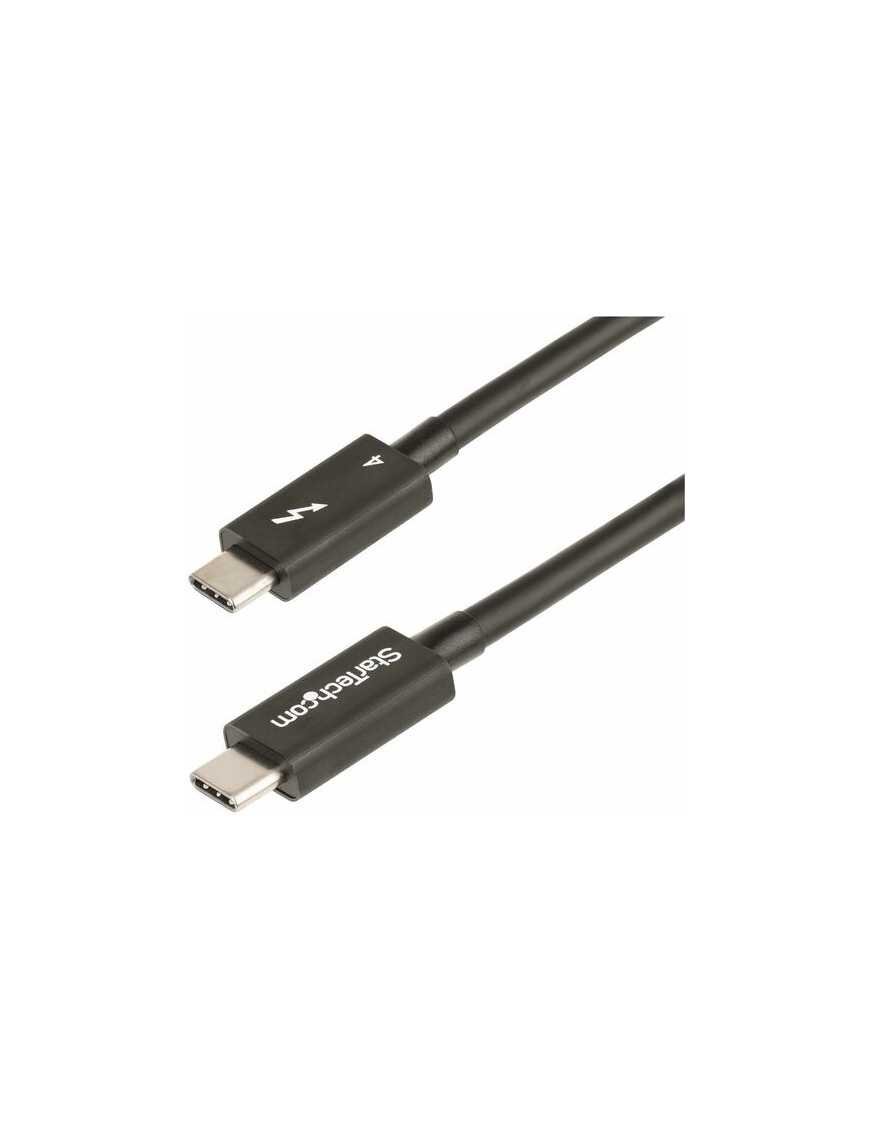 StarTech.com 1.6ft/50cm Thunderbolt 4 Cable, 40Gbps, 100W PD, 4K/8K Video, Intel-Certified, Compatible w/Thunderbolt 3/USB 3.2/D