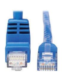 Tripp Lite by Eaton N204-015-BL-UP Up-Angle Cat6 Ethernet Cable - 15 ft., M/M, Blue - 15 ft Category 6 Network Cable for Network