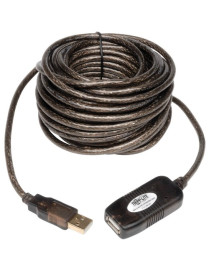 Tripp Lite by Eaton 10-meter ( 3.28 ft. ) USB2.0 A/A Hi-Speed Active Extension / Repeater Cable - 32.81 ft (10000 mm) Maximum Op