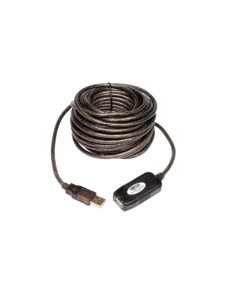 Tripp Lite by Eaton 10-meter ( 3.28 ft. ) USB2.0 A/A Hi-Speed Active Extension / Repeater Cable - 32.81 ft (10000 mm) Maximum Op