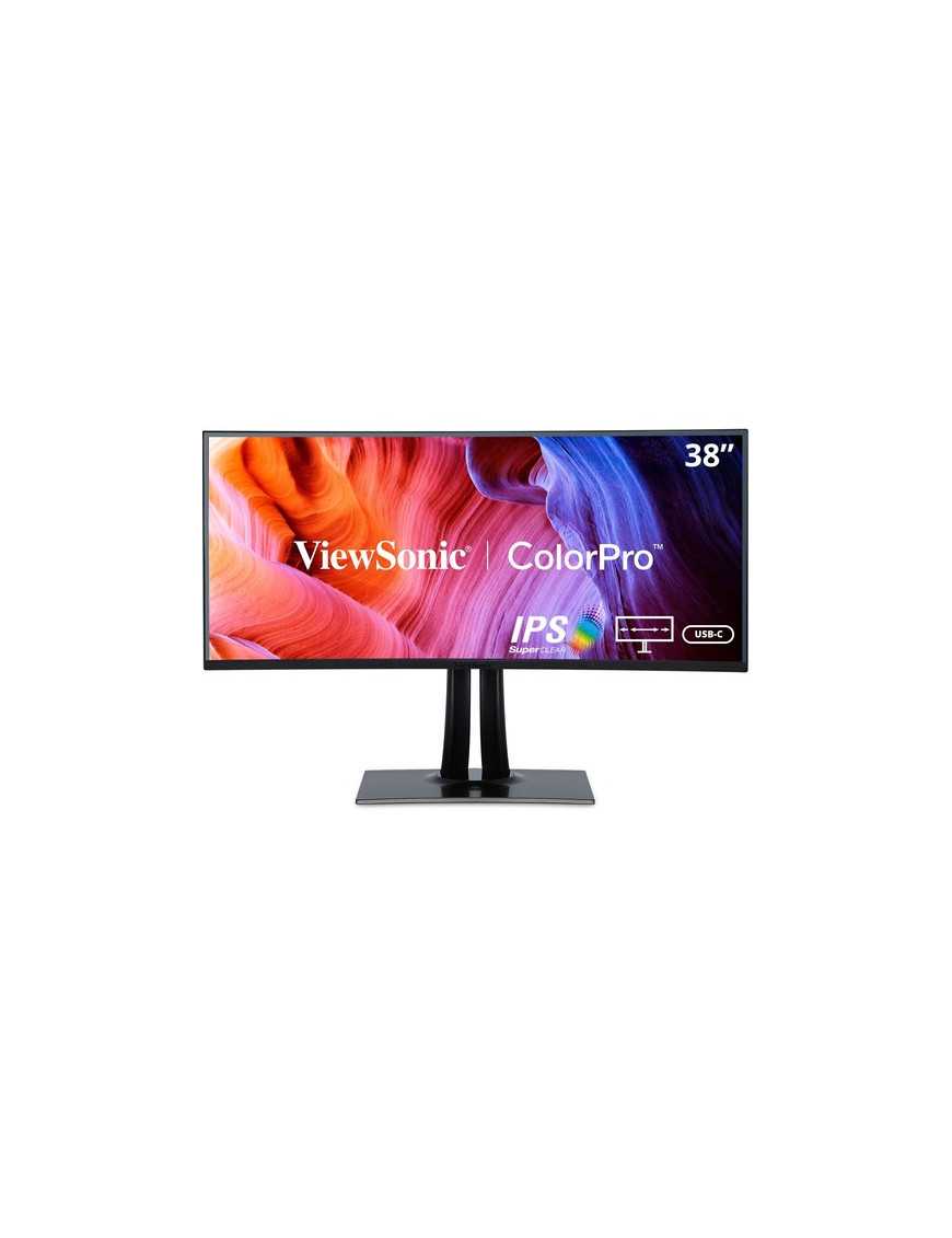 ViewSonic ColorPro VP3881a 38" Class UW-QHD+ Curved Screen LED Monitor - 21:9 - 37.5" Viewable - In-plane Switching (IPS) Techno