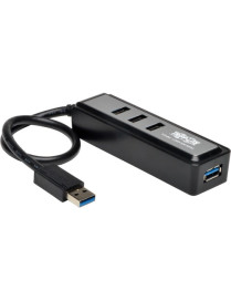 Tripp Lite by Eaton 4-Port Portable USB 3.0 SuperSpeed Hub - USB 3.2 (Gen 1) Type A - Portable - 4 USB Port(s) - 4 USB 3.0 Port(