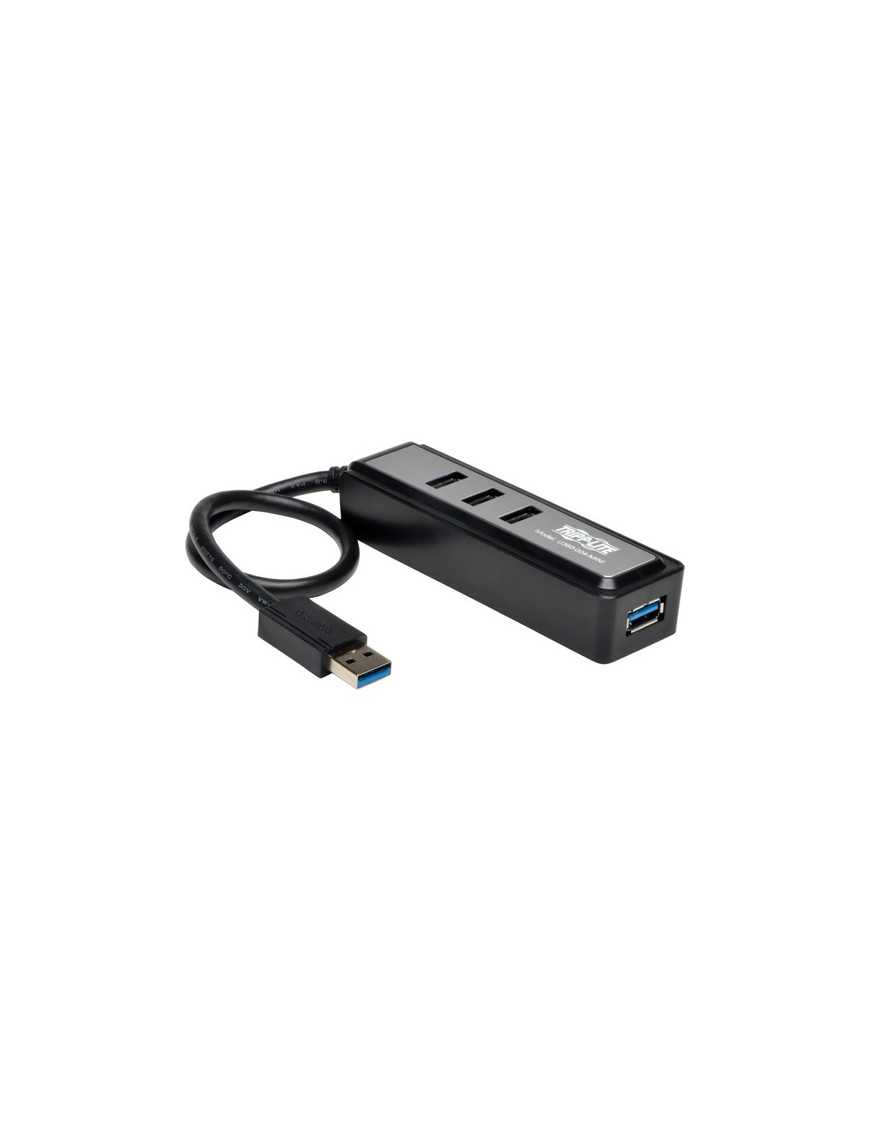 Tripp Lite by Eaton 4-Port Portable USB 3.0 SuperSpeed Hub - USB 3.2 (Gen 1) Type A - Portable - 4 USB Port(s) - 4 USB 3.0 Port(