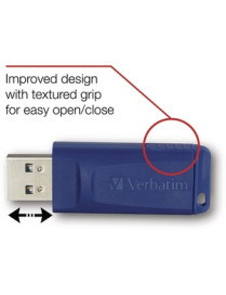 Verbatim 8GB USB Flash Drive - Blue - 8 GB - USB 2.0 Type A - Blue - 5 Year Warranty - 1 Each