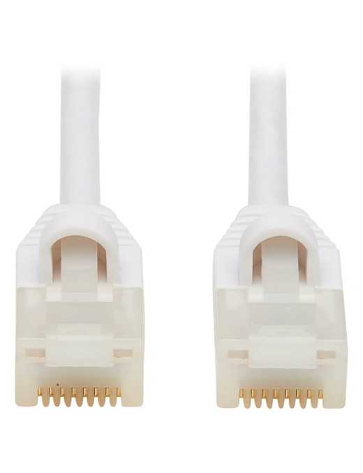 Tripp Lite Safe-IT N261AB-S03-WH Cat.6a UTP Network Cable - 3 ft Category 6a Network Cable for Network Device, Patch Panel, Swit