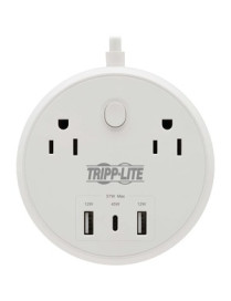 Tripp Lite by Eaton Safe-IT TLP28PD57WCAM 5-Outlets Surge Suppressor/Protector - 2 x NEMA 5-15R, 2 x USB Type A, 1 x USB Type C 