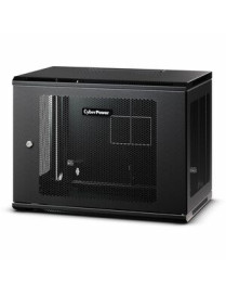 Cyber Power CyberPower CR9U61003 Wall Mount Enclosure - For Switch, Patch Panel - 9U Rack Height - Wall Mountable - Black - Meta