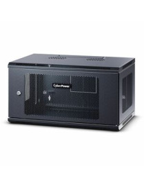 Cyber Power CyberPower CR6U61003 Wall Mount Enclosure - For Switch, Patch Panel - 6U Rack Height - Wall Mountable - Black - Meta