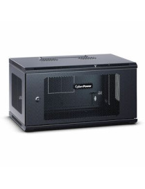 Cyber Power CyberPower CR6U61003 Wall Mount Enclosure - For Switch, Patch Panel - 6U Rack Height - Wall Mountable - Black - Meta