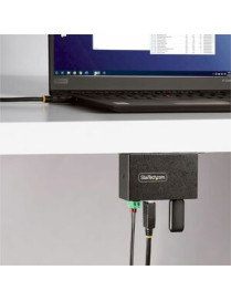 StarTech.com 4-Port Managed USB Hub, Heavy Duty Metal Industrial Housing, ESD & Surge Protection, Wall/Desk/Din-Rail Mountable, 